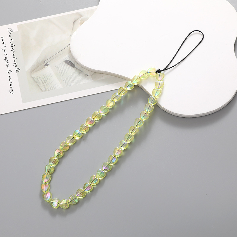 Mermaid Ji Love Beaded Chain Case Hanging Pendant Drop and Anti Loss Phone Rope Female