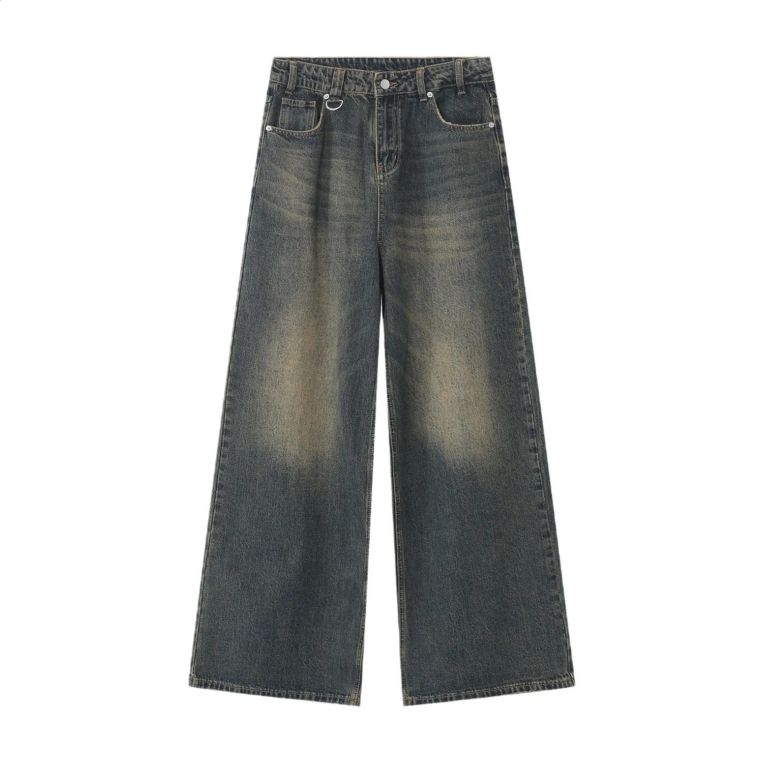 Mens Jeans Retro Loose Fashion Casual Pants 240904
