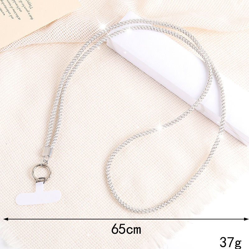 Ins new rhinestone lanyard long crossbody short wrist style mobile phone chain keychain pendant