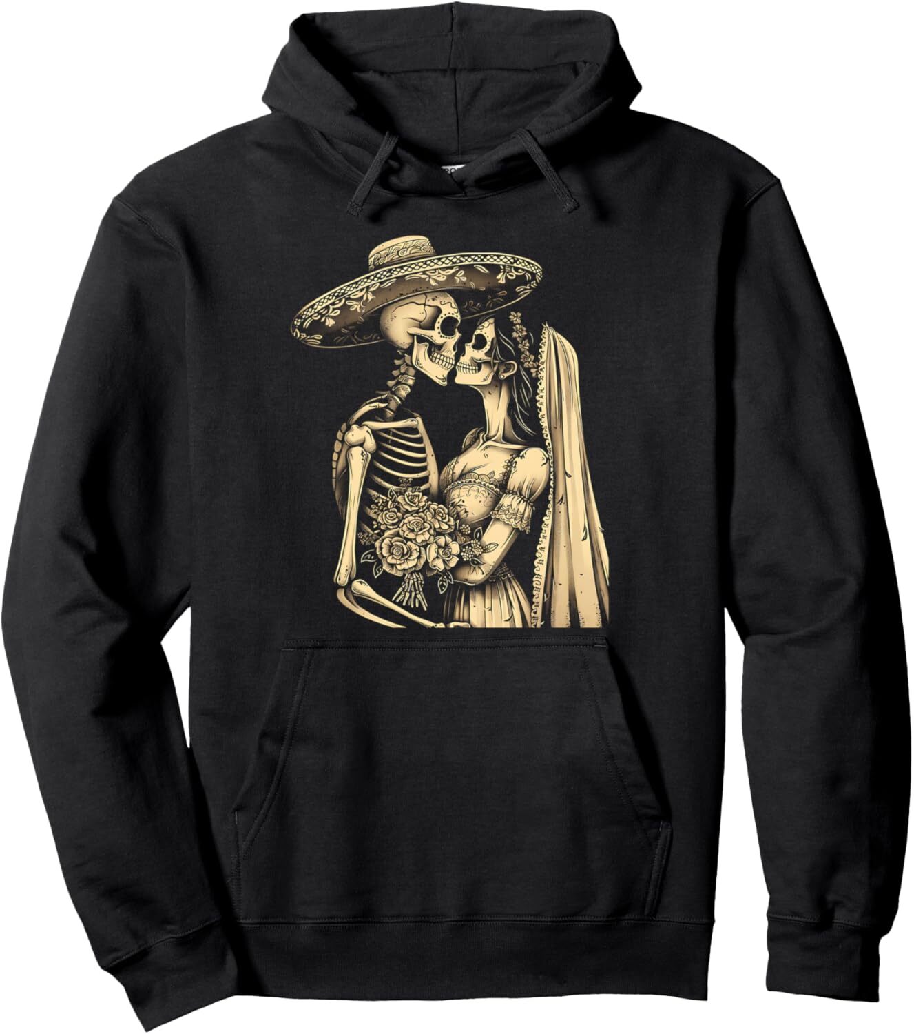 Hoodie for Mens Womens Day Dead Skeleton Wedding Couple Husband Wife Dia de Pullover Hoodie Graphic Hoodies sweatshirt Pullover Long Sleeve