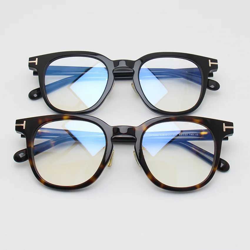TF5922 Square Glass Frame Myopia Frame Flat Glass Frame Imported T-shaped Metal Will Not Change Color W240906