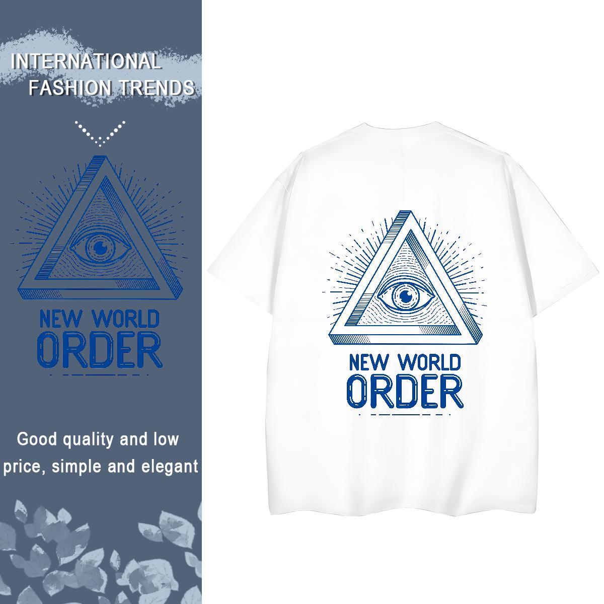 Classic T-Shirts 230g Pure Cotton Comfortable Outdoor eye of the devil Tshirt for Man Woman Free Shipping Cartoon Print Tshirts
