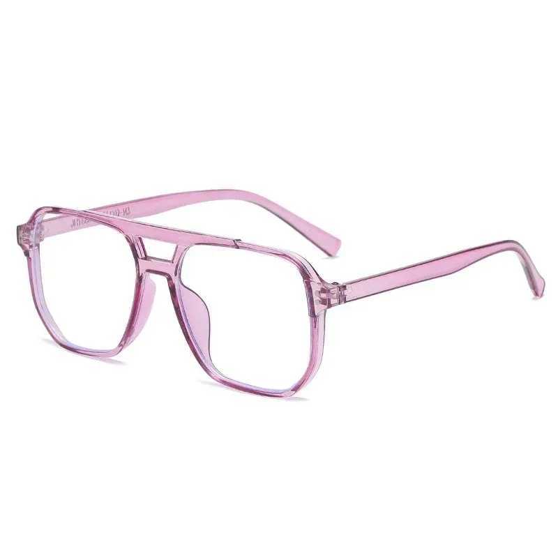 1 transparent computer glasses holder womens anti blue light square glasses block optical glasses W240906