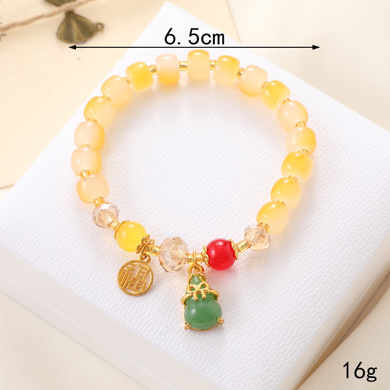 New candy colored glass bead fashionable and versatile, student couple small gift jewelry, bracelet, bracelet