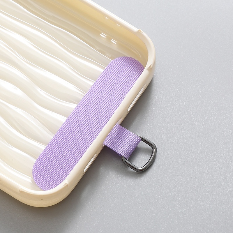 Color cured cloth case T-shaped clip back sticker non deformable universal phone hanging rope gasket D-buckle