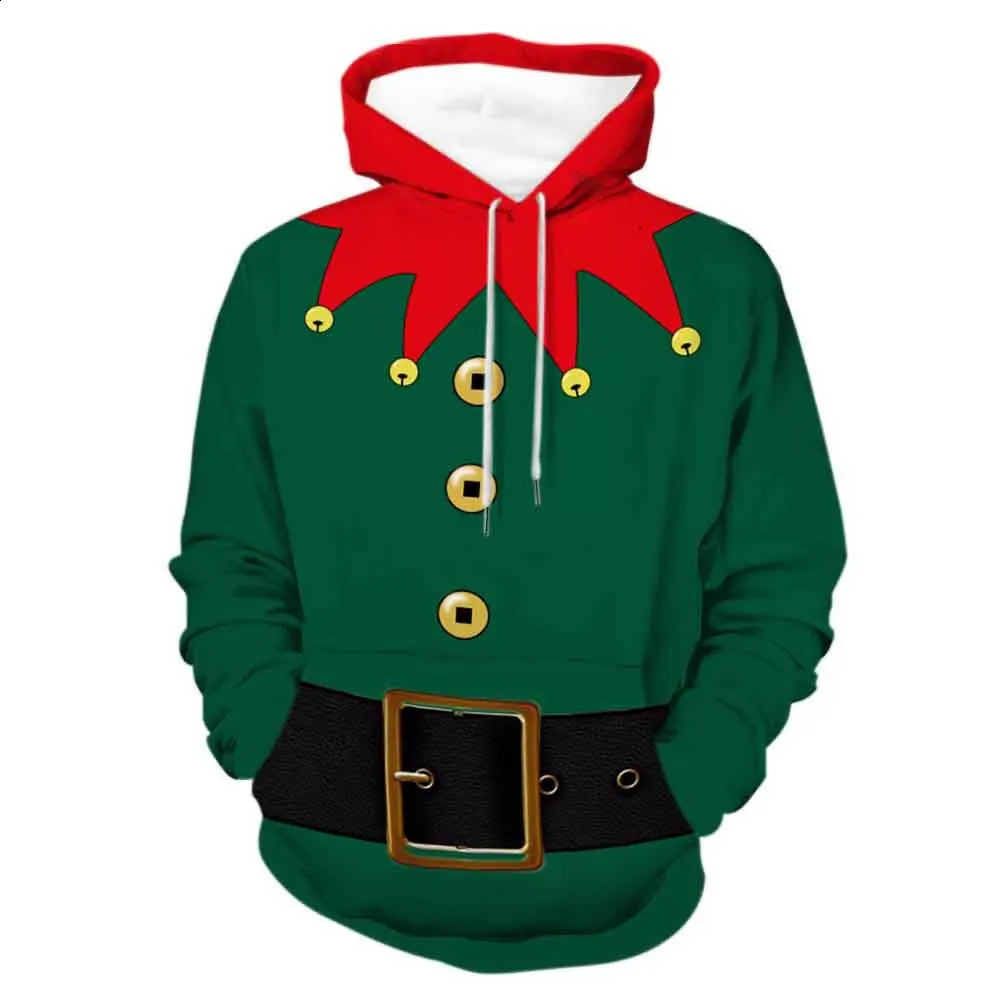 2024 Autumn Winter Mens And Womens Hoodies Funny Pattern 3D Printed Christmas Hoodie y2k Clothing Harajuku Style 240905