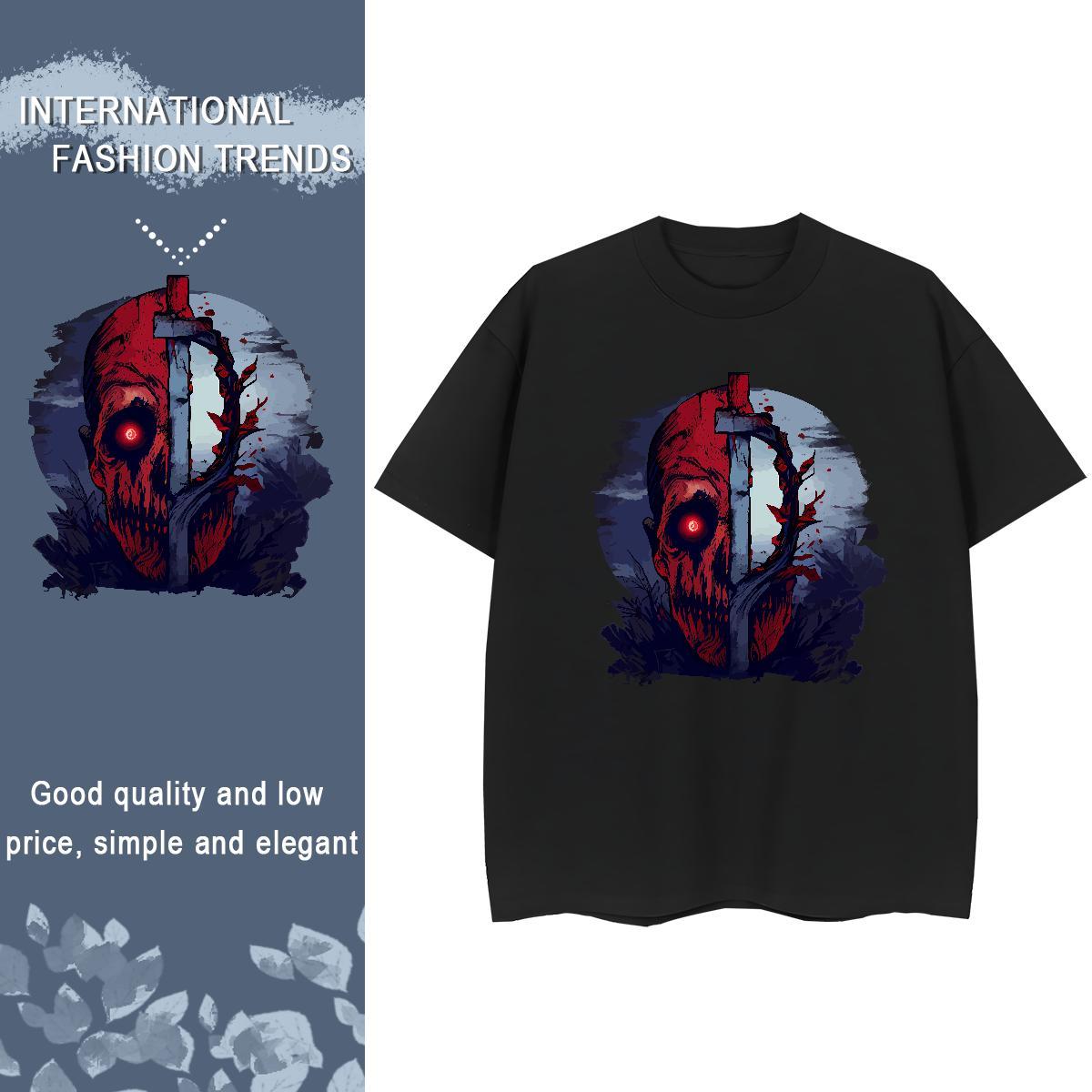 2024 Designer Women T Shirts 230g Pure Cotton Breathable Soft Daily Outfit skull Lady T shirt Female Customized Print Tees