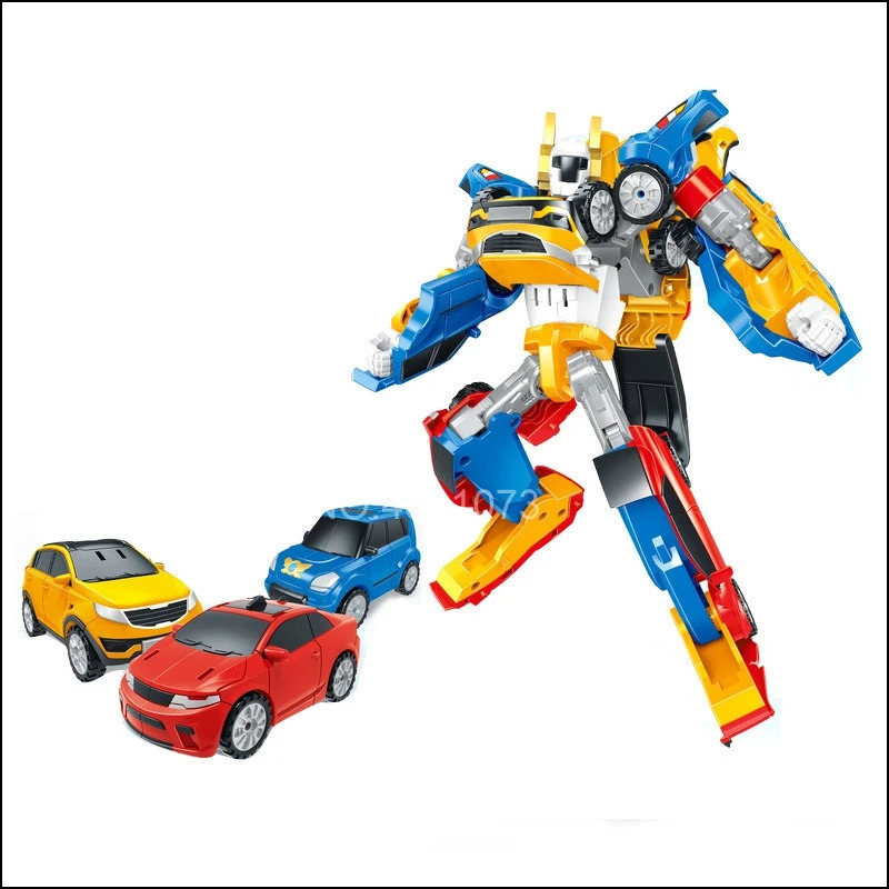 3 In 1 Tobots Transformation Robot Korea 2 In 1 Cartoon Brothers Anime Deformation Car Airplane Toys for Child Christmas Gift 240902