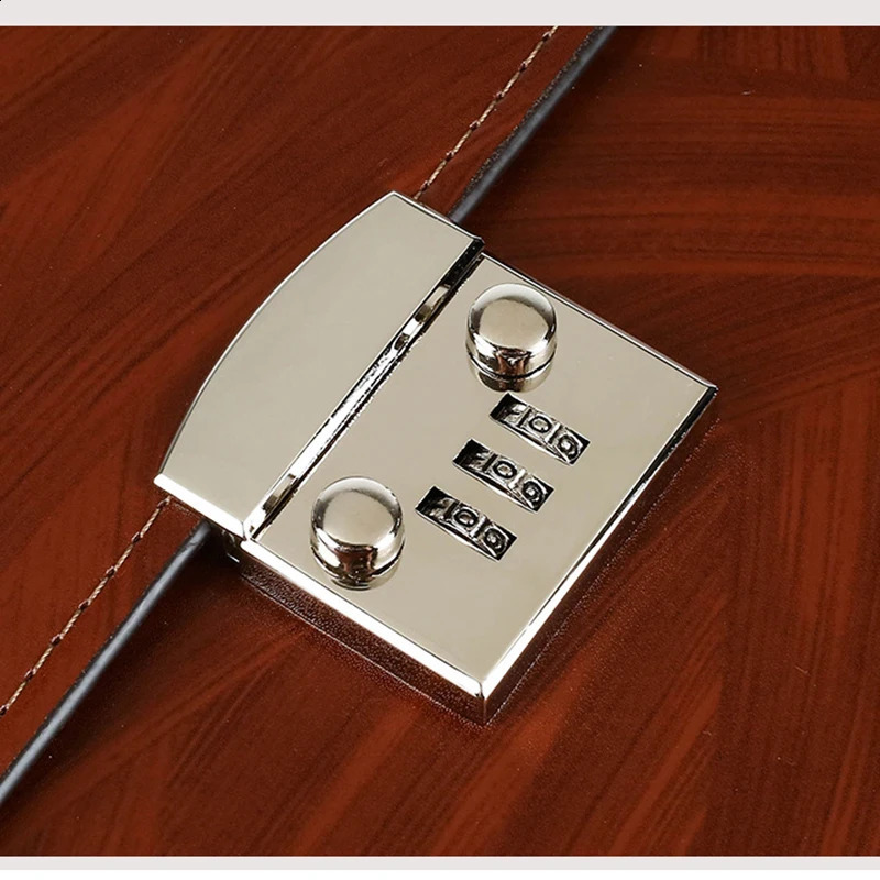 Executive mens briefcase PU leather y business lawyer n office 156inch laptop handbag shoulder 240906