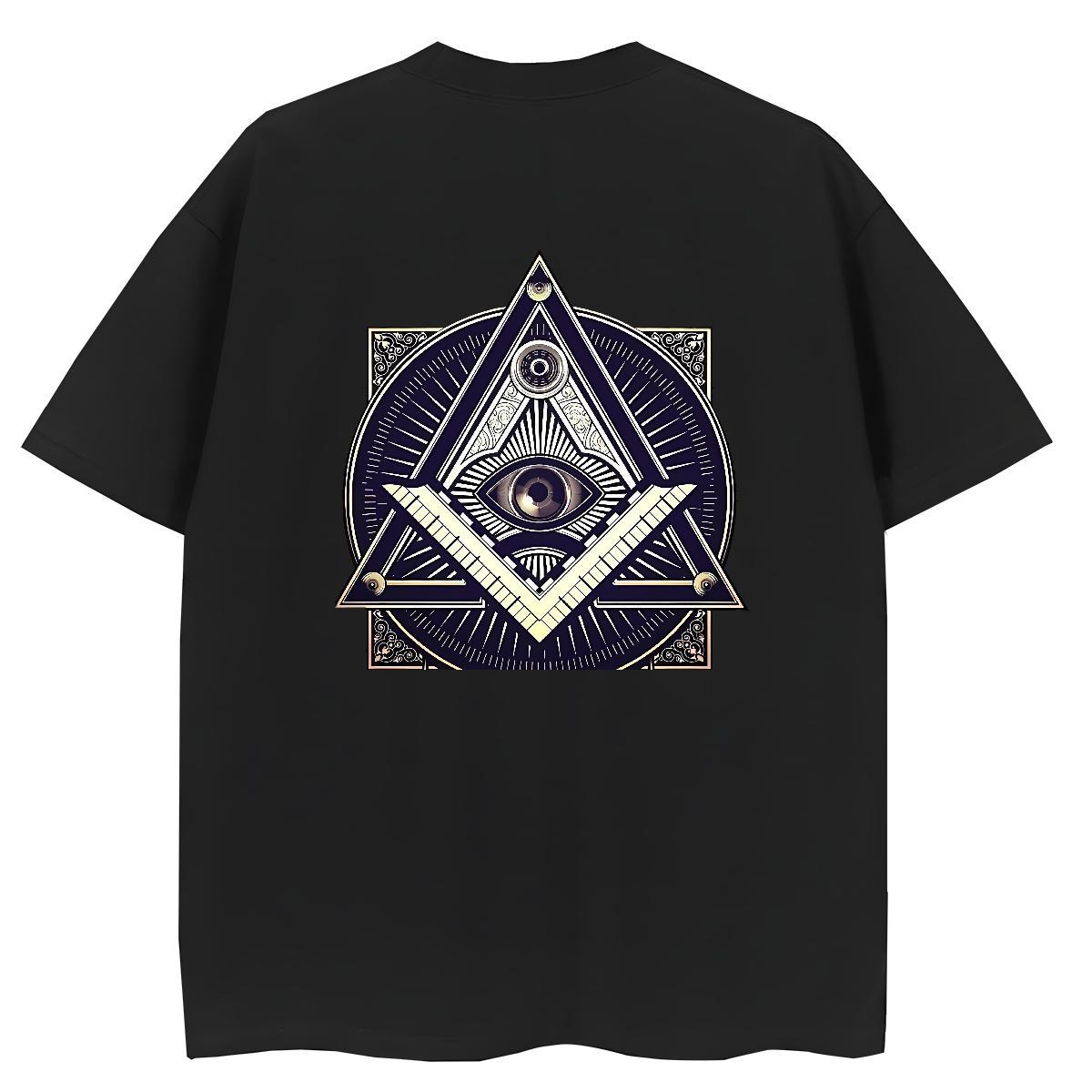 Fashion Casual T shirt 230g Cotton Short Sleeve O-Neck Sports Casual eye of the devil Unisex Tshirts Designer Custom Printing Wear
