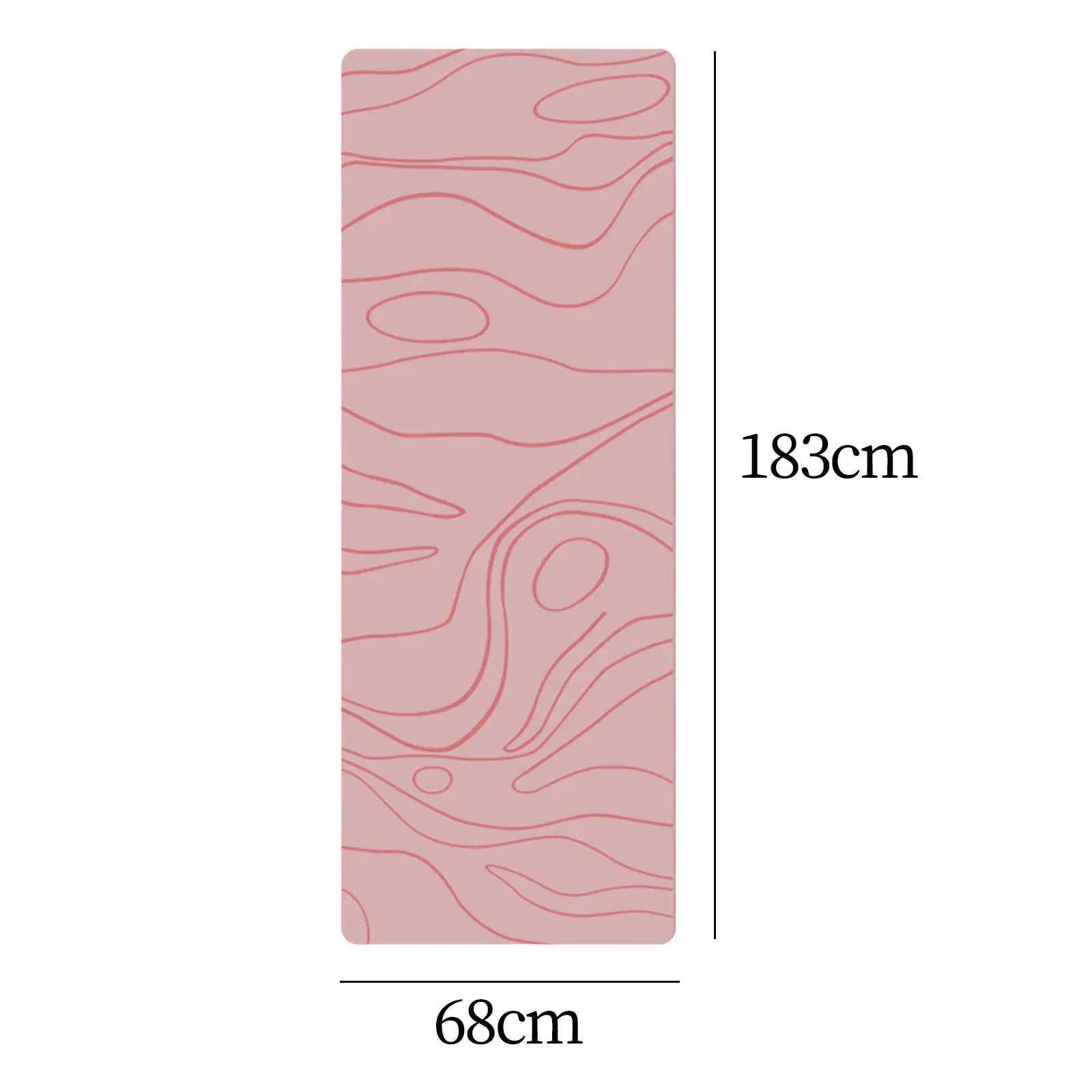 Portable yoga mat and anti slip exercise mat for Pilates fitness muscle building W240906