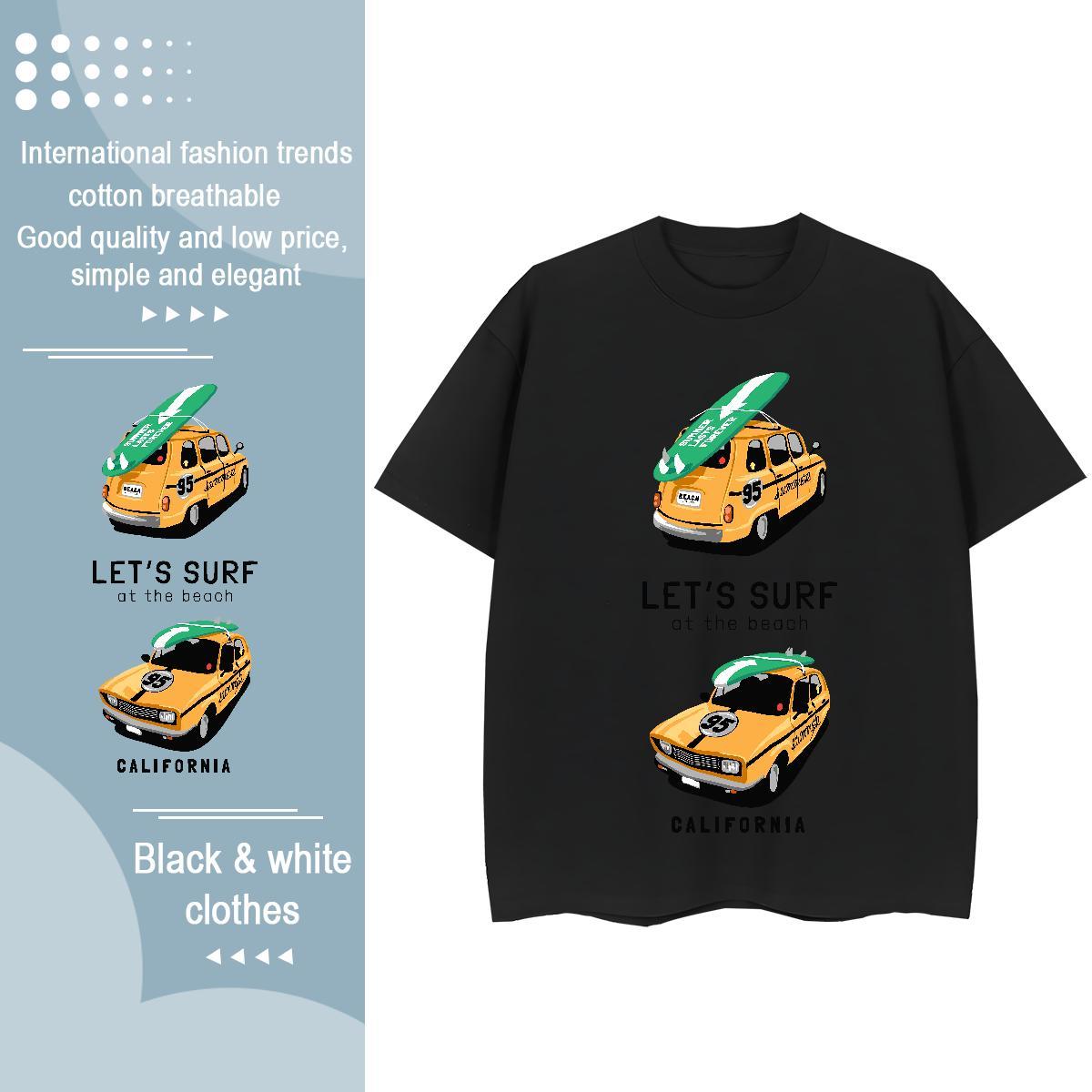 New Arrival Womens T Shirts 230g 100% Cotton Short sleeve Soft Spring Summer car Womens Tshirts Brand Plus Size Cartoon Clothings