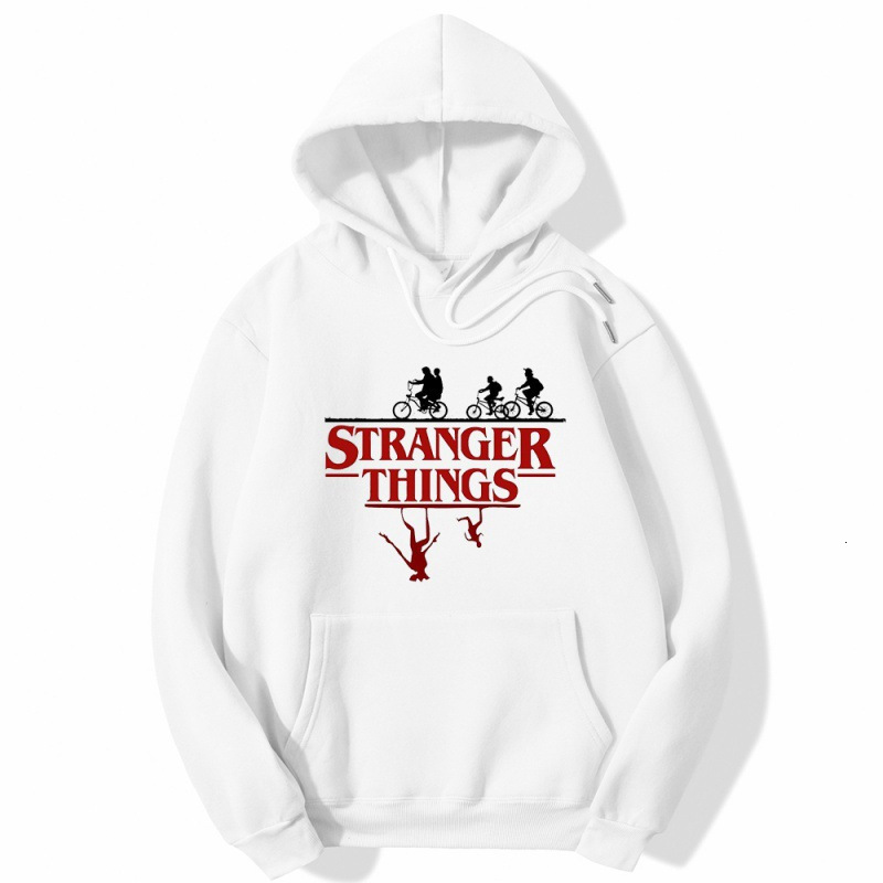 Stranger Things Print Pullover Hoodie Plush Coat Guards Large Women's Wear F0907#21 a24f2