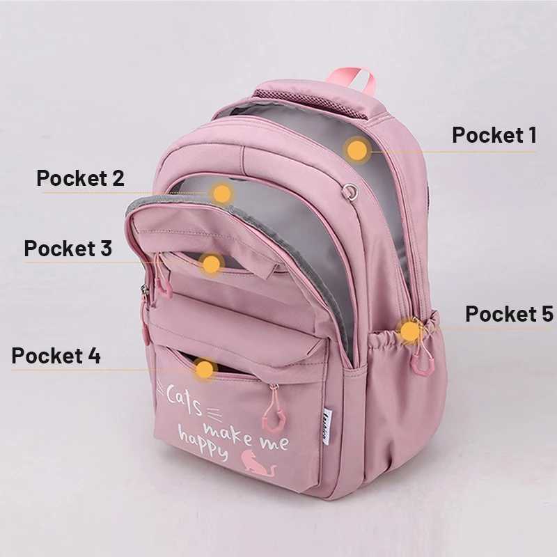 CMM Kawaii Backpack for Girls School Bags Portability Waterproof Teens College Student Large Travel Bag for Girls Mochilas Escolares 240907
