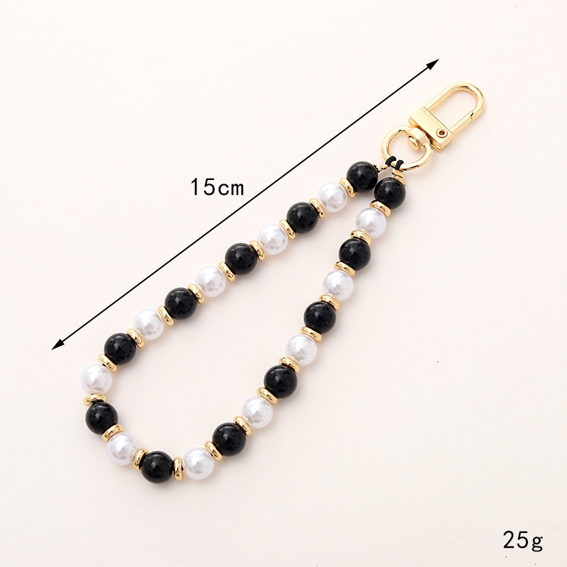 Ins New Natural Stone Bead Pendant Luggage Keychain Hanging Decoration Red Agate Mobile Phone Rope Jewelry