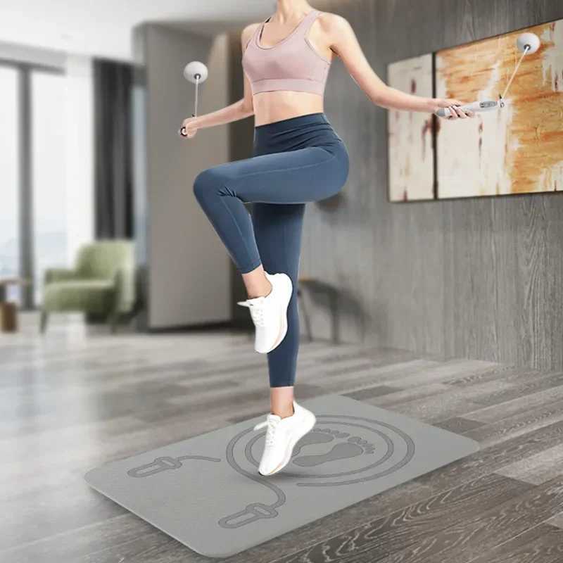 60 * 40 * 0.8cm Sports Yoga Mat for Women Tpe Thick Anti slip Fitness Jump Rope Fitness Shock Absorbent Dance Mat W240906