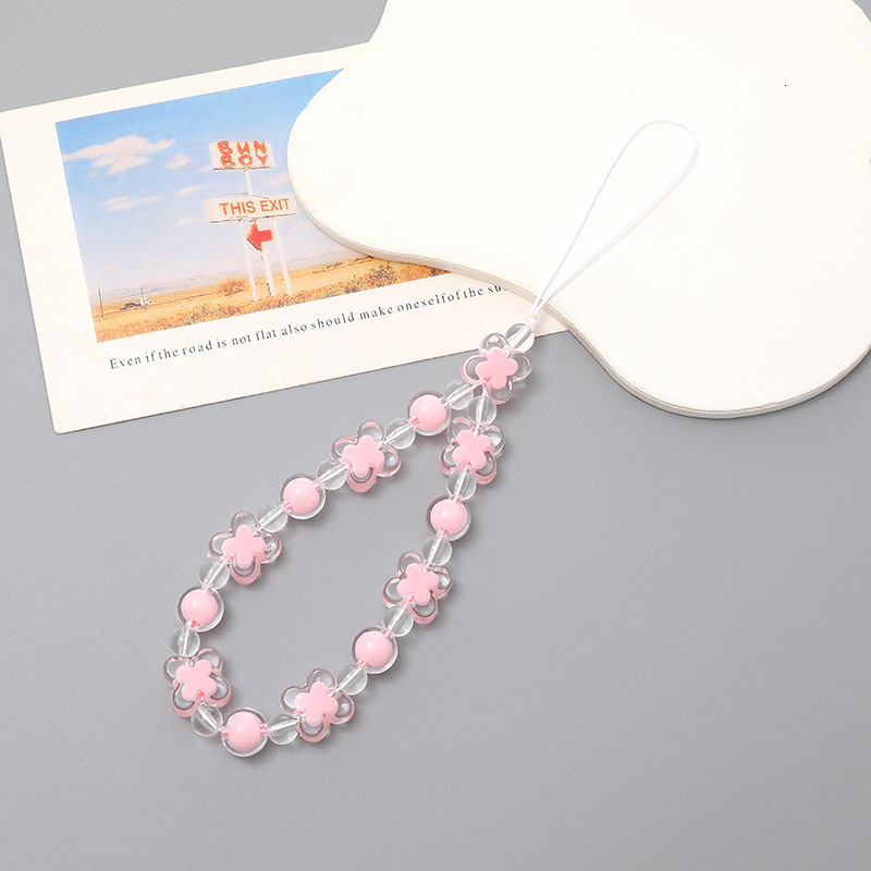 Beaded mobile chain bead, bead in hand fall and anti throw rope, phone case hanging decoration pendant, small gift for women