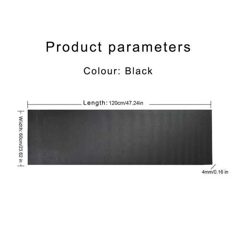 1 yoga mat treadmill exercise mat anti slip exercise bike mat coach hardwood floor carpet bike protection W240906