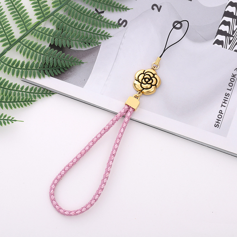 New Xiaoxiangfeng Plum Blossom Chain Flower Leather Weaving Phone Hanging Rope Small Gift