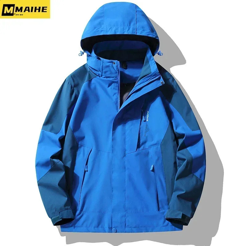 Gorpcore Fashion Hiking Windproof Waterproof Camping Fishing Mens Jacket Running Thin Outdoor Life Neutral 240904