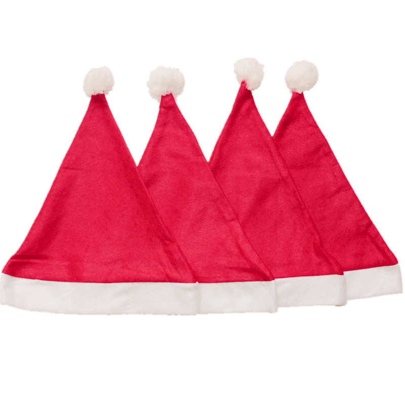 Non-woven Santa hats 30X40cm Christmas Decorations