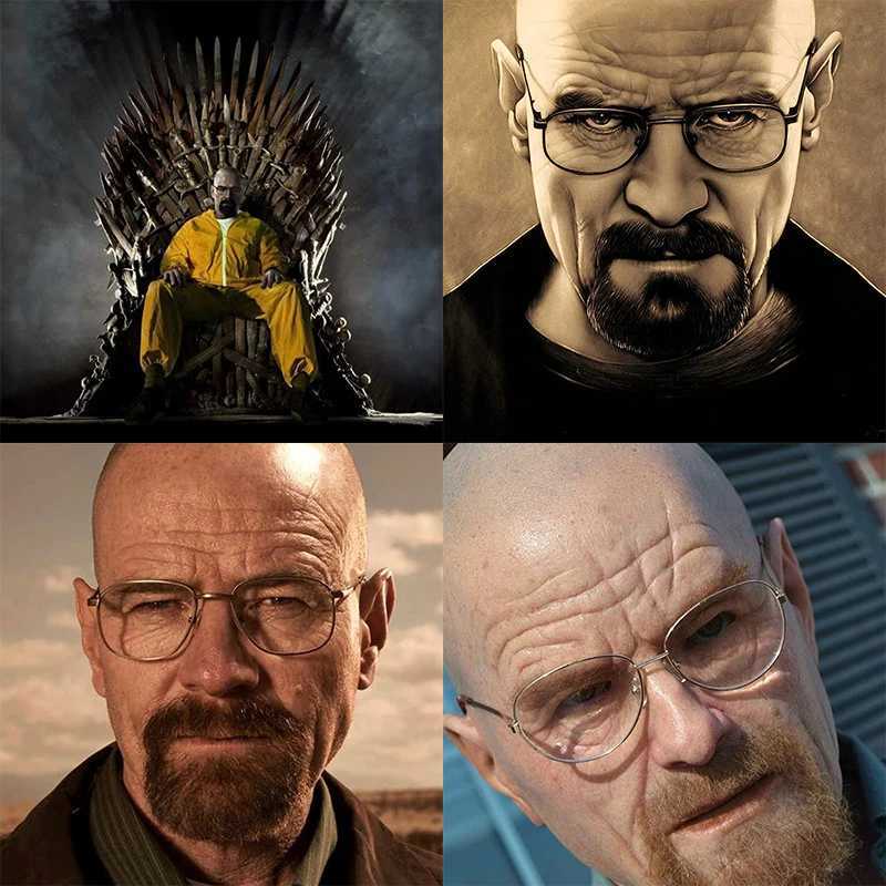 Mr White Mask Halloween New Bald Old Man Headgear Real Cosplay Props Photography Accessories M240906
