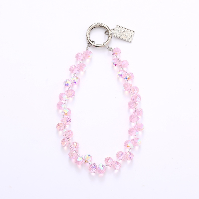 Yilian's new crystal teardrop bead pendant, phone case, keychain, hanging accessory, headphone chain, light luxury accessory