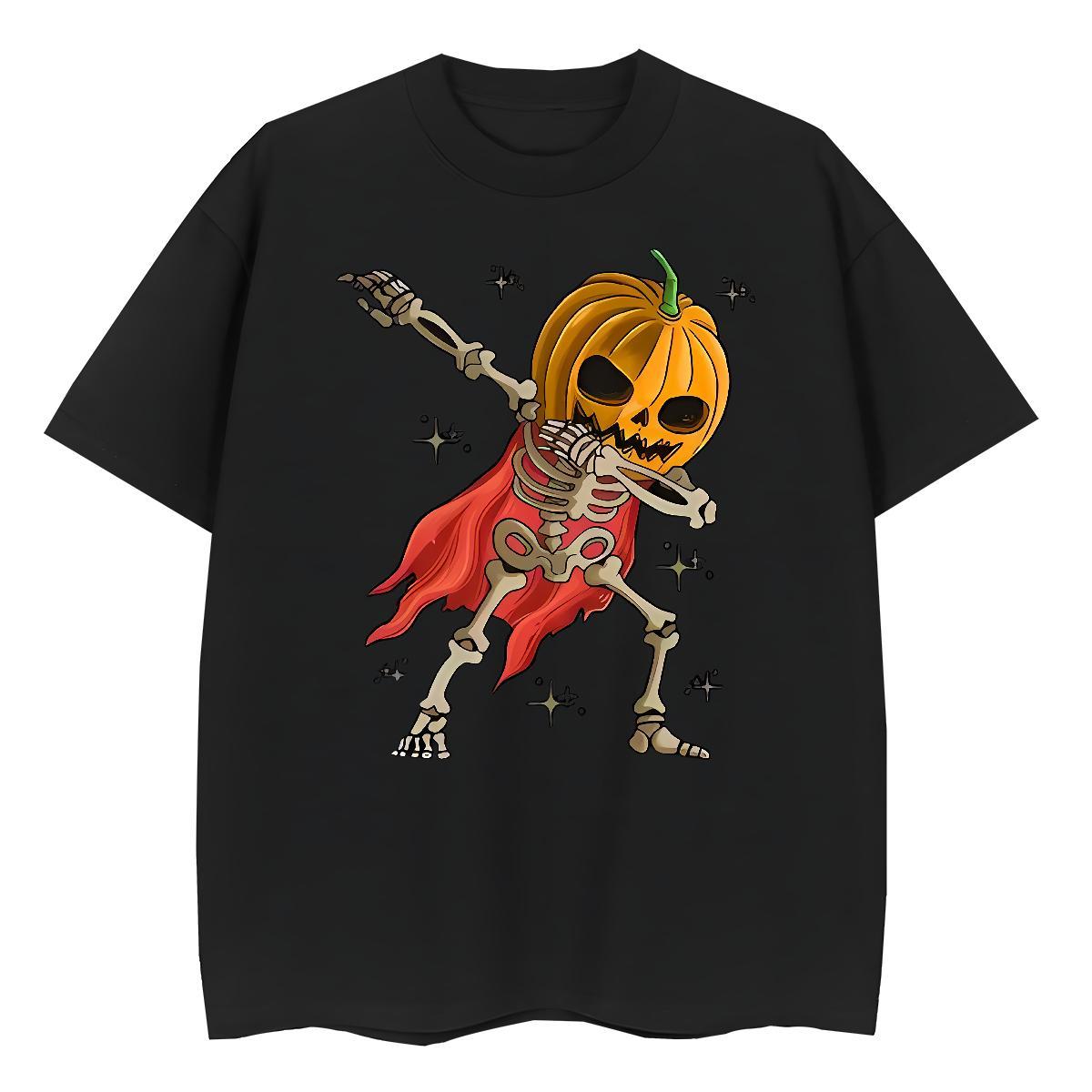2024 DIY T-Shirts 230g 100% Cotton Breathable Short Sleeve Sports Street Wear skull Women Tshirts Designer Cartoon Floral Printing Clothings