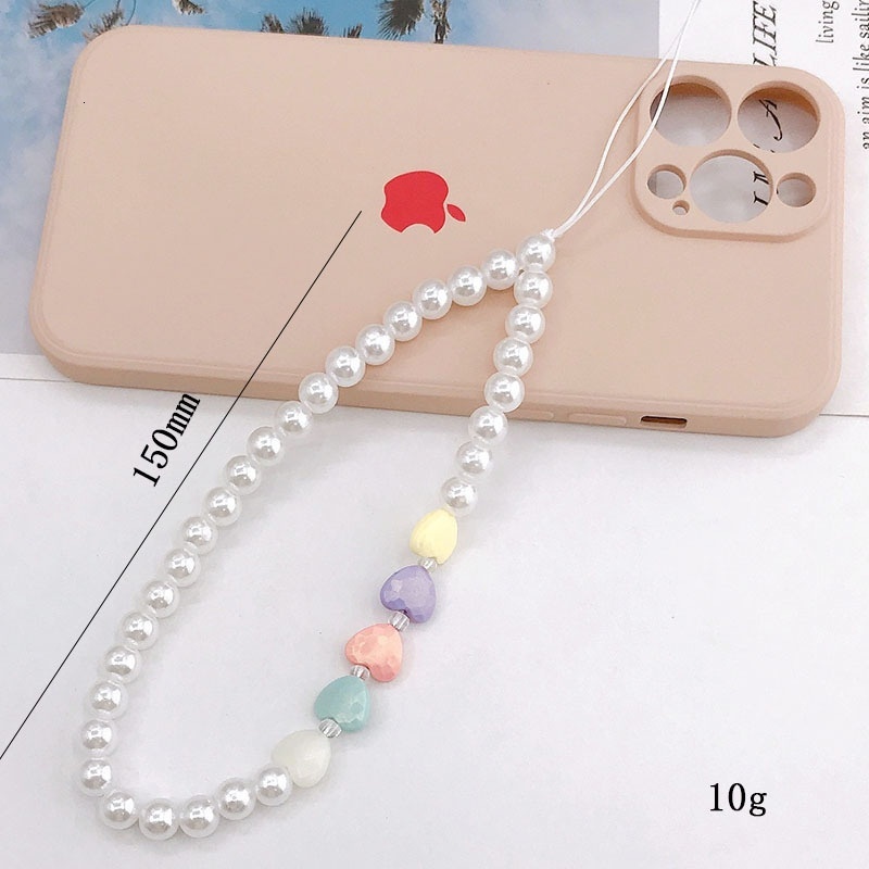 Xiaoxiangfeng Pearl Xiaohua Hanging Rope, Phone Case, Beaded Pendant, Anti drop Chain, Female