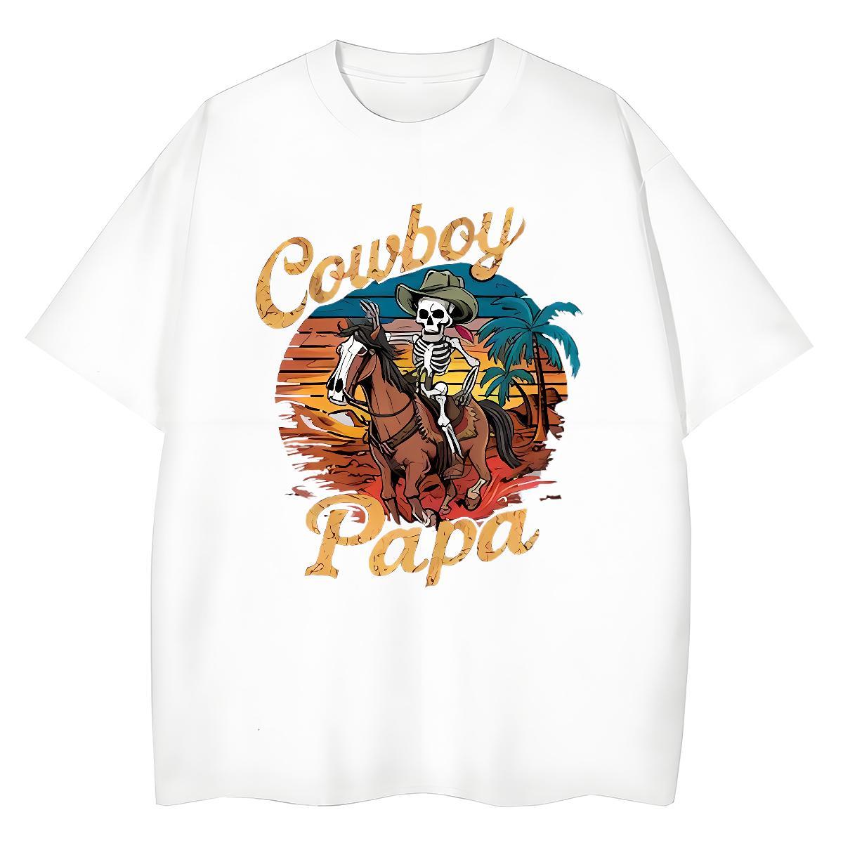 Casual New Woman T Shirts 230g 100% Cotton O-Neck Short Sleeve High Street Hip Hop skull Woman Tshirt Unisex Oversized Tees