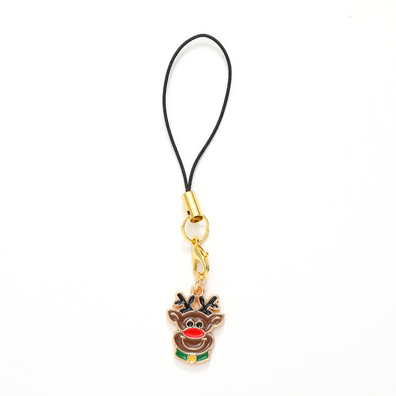 Small Gift Case Hanging Decoration Santa Claus Mini Phone Chain Jewelry Pendant Female