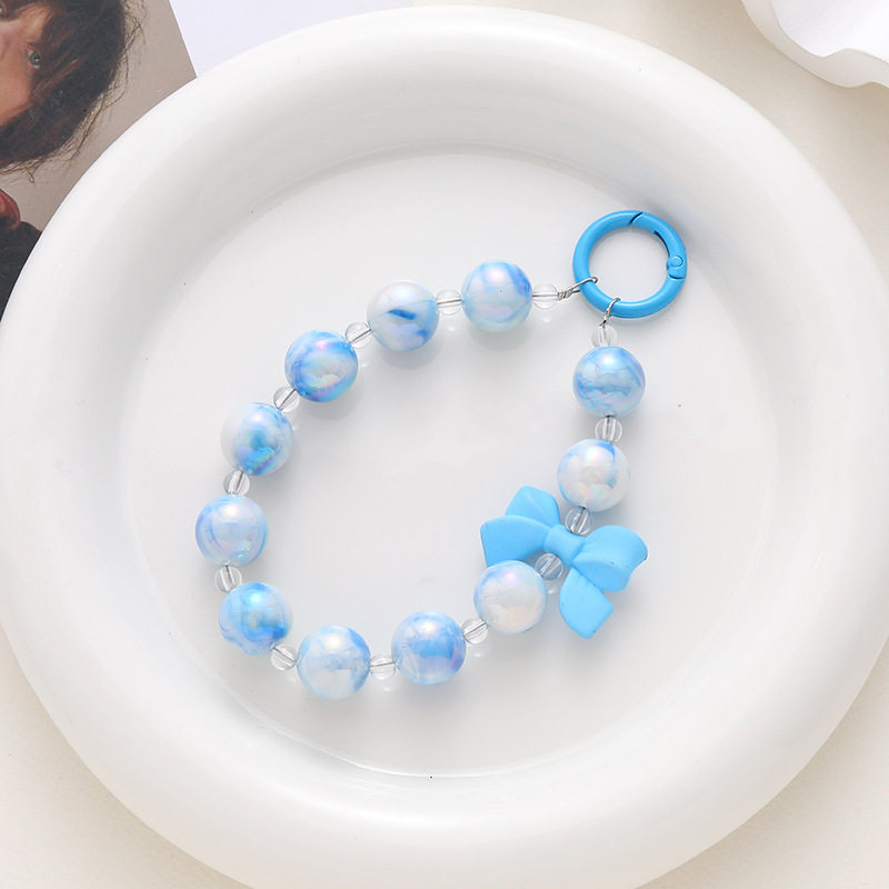 Tiktok the same type of beaded case accessories live selling mobile phone chain luggage pendant gifts