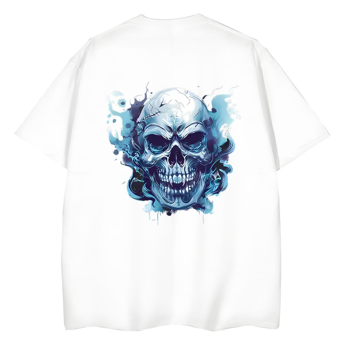 2024 Womens T Shirts 230g Cotton Breathable Short Sleeve Spring Summer angry Couples T Shirts Lady Anime Clothes