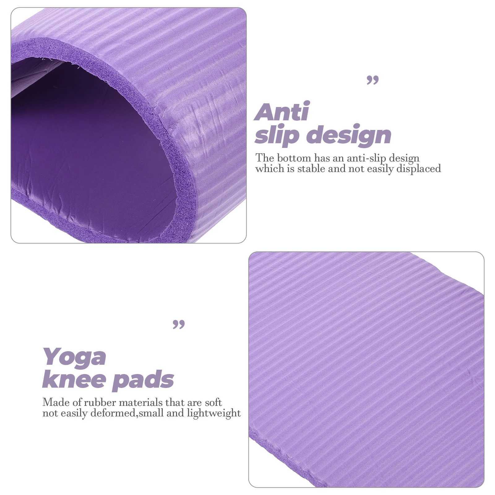 Abdominal wheel pad supports elbow yoga assistance 1 piece of 60 * 25 * 15cm pad (purple) supply soft knee pad puffed food W240906