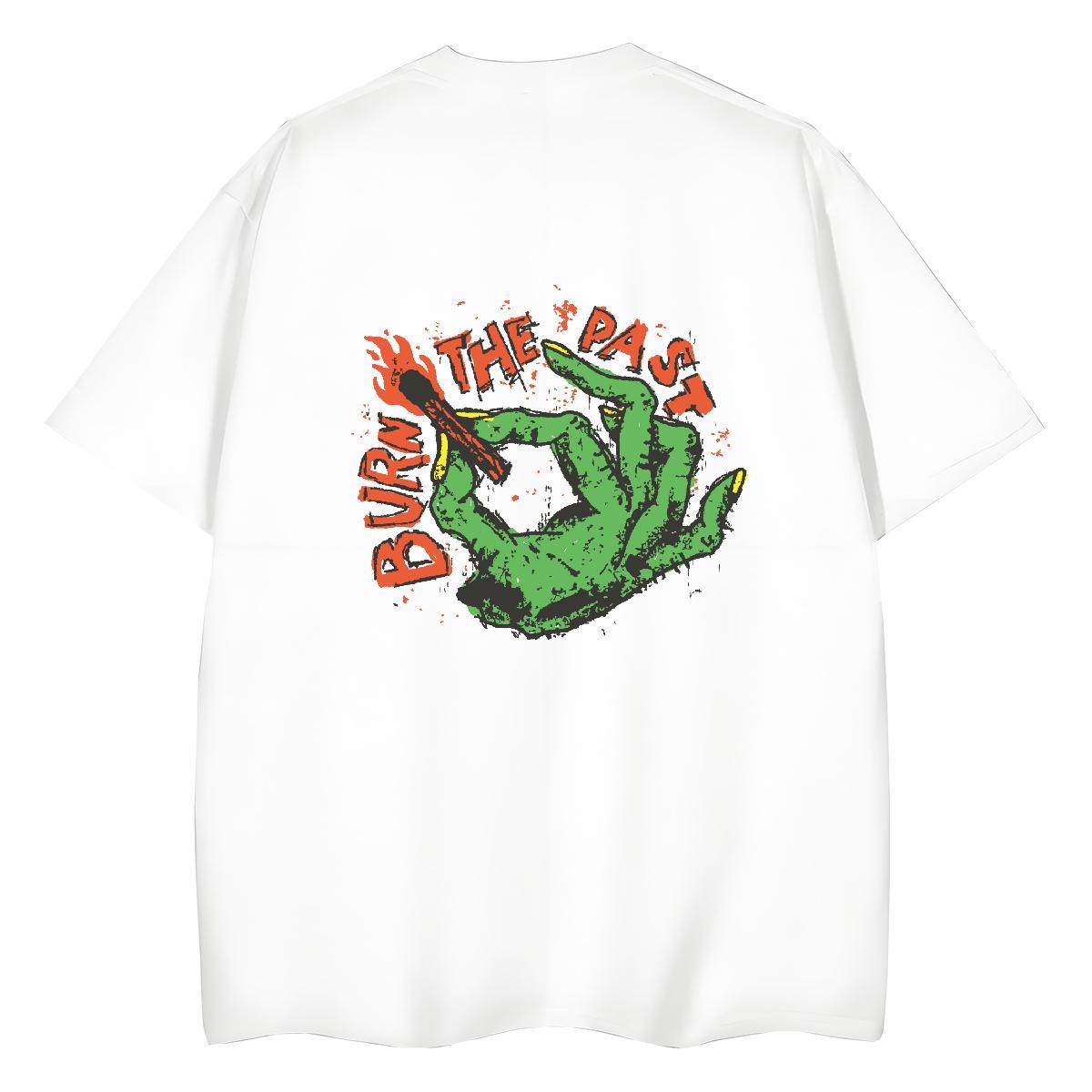 Fashion Casual Woman T Shirts 230g 100% Cotton Crew Neck Breathable Casual Beach skull Couples T Shirts Popular Custom Printed Top Tees