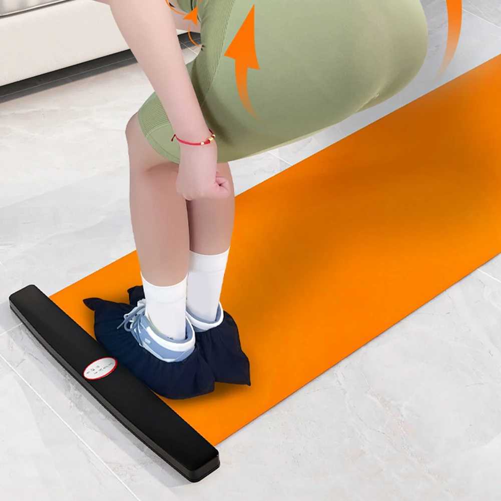 140/180/200cm Sports Fitness Glider Board for Ice Hockey Roller Skateboarding Leg Exercise Mat Leg Core Training Exercise Board W240906