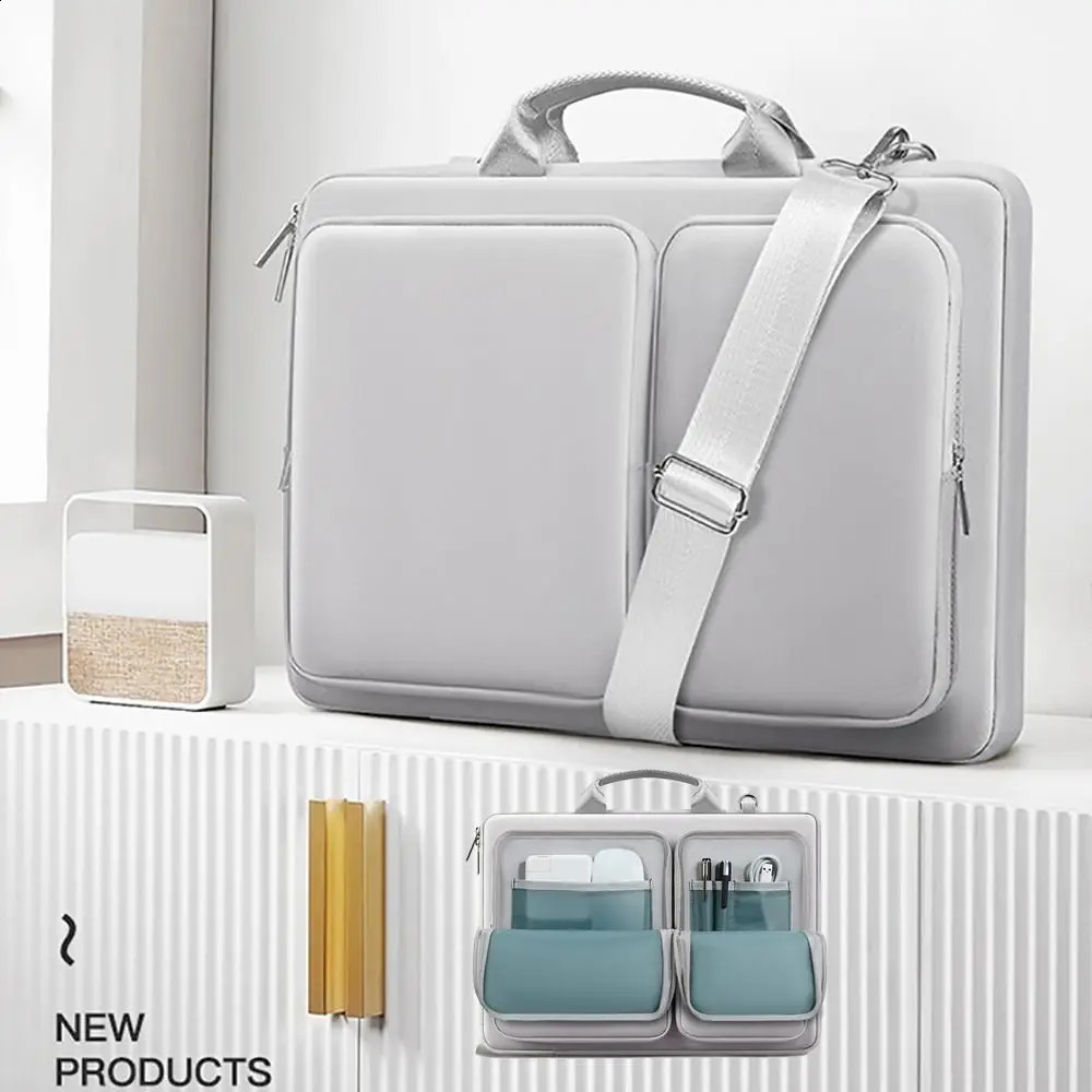 15 inch laptop shoulder bag shockproof and waterproof laptop handbag large capacity suitable for /// 240903