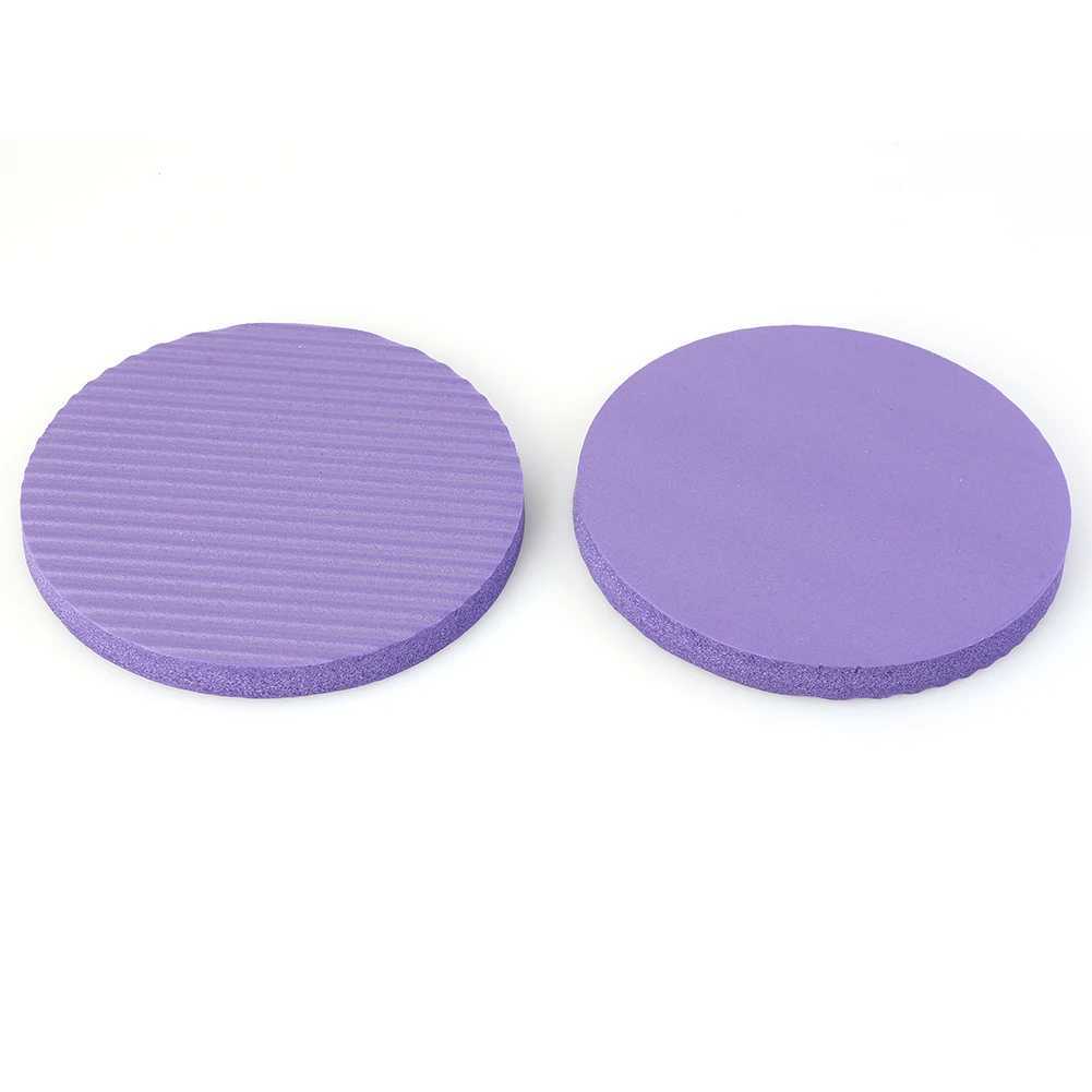 2 pieces/set fitness anti slip yoga mat NBR board push up round knee pad W240906