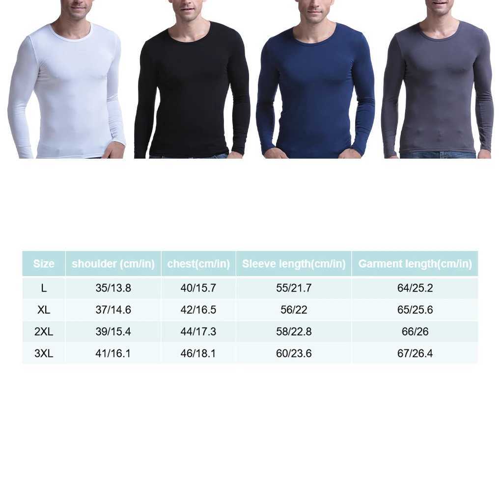 Underwear Hot Mens Baselayer Solid Winter Clothing Lining Full Match W240903