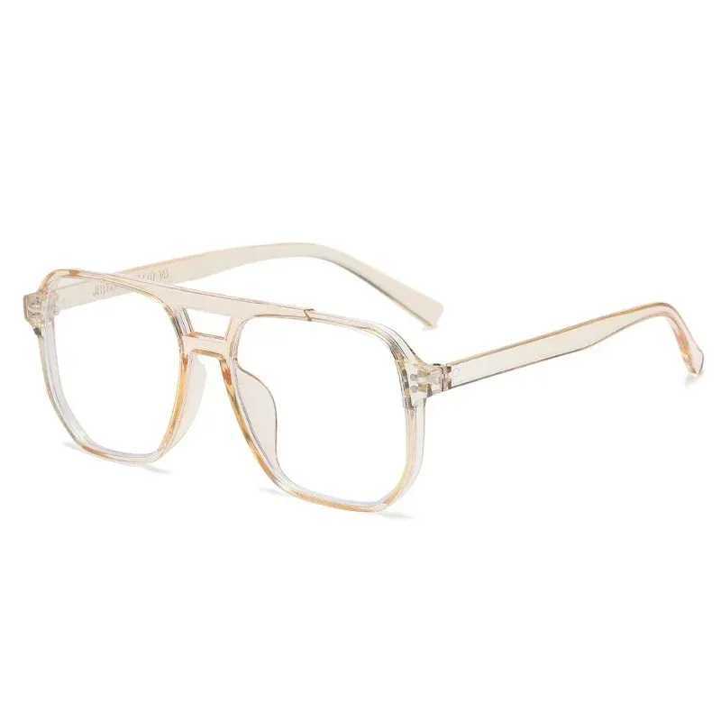 1 transparent computer glasses holder womens anti blue light square glasses block optical glasses W240906