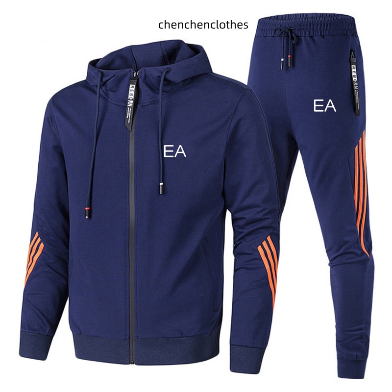 2024 mens tracksuits zipper jackets hoodie with Matching sport pants two piece set designer tracksuit sets running leisure sports suit