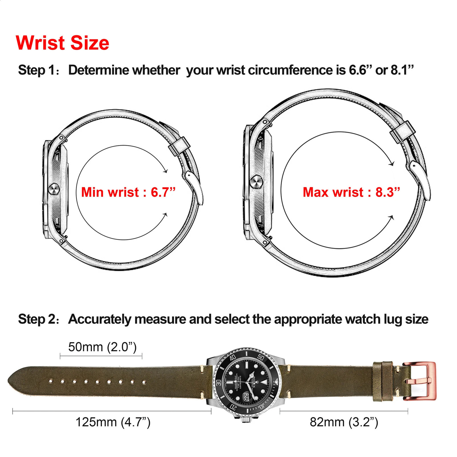 100% Genuine Leather Watch Bands With Quick Release Horween Horse Vintage Leather Watch Strap For Men 22mm18mm19mm20mm 240906