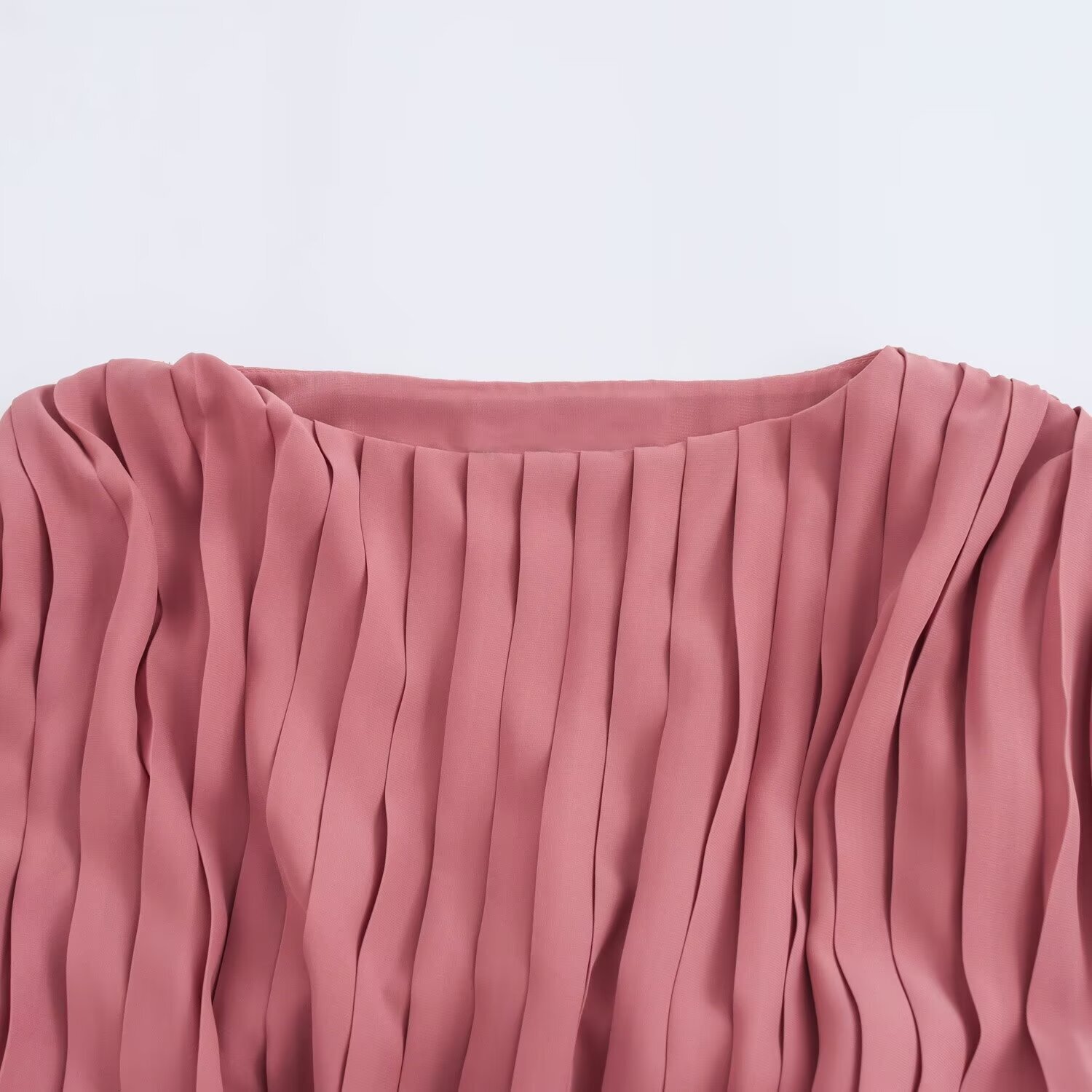 Paired with Autumn Dress Style Womens Clothing Temperament New Fashionable Midi Sleeveless Pleated Waist Belt