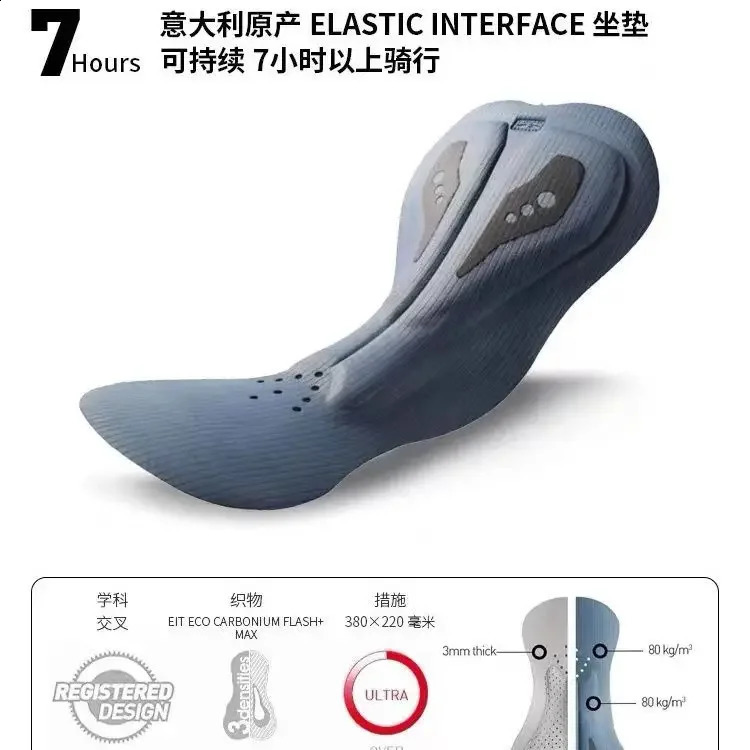 Italian Bicycle Seat Cushion Winter Thermal Fleece Cycling Bibs Pants Cycling Trousers Keep Warm Bike Gel Pad Pants Shockproof 240828 - view 6