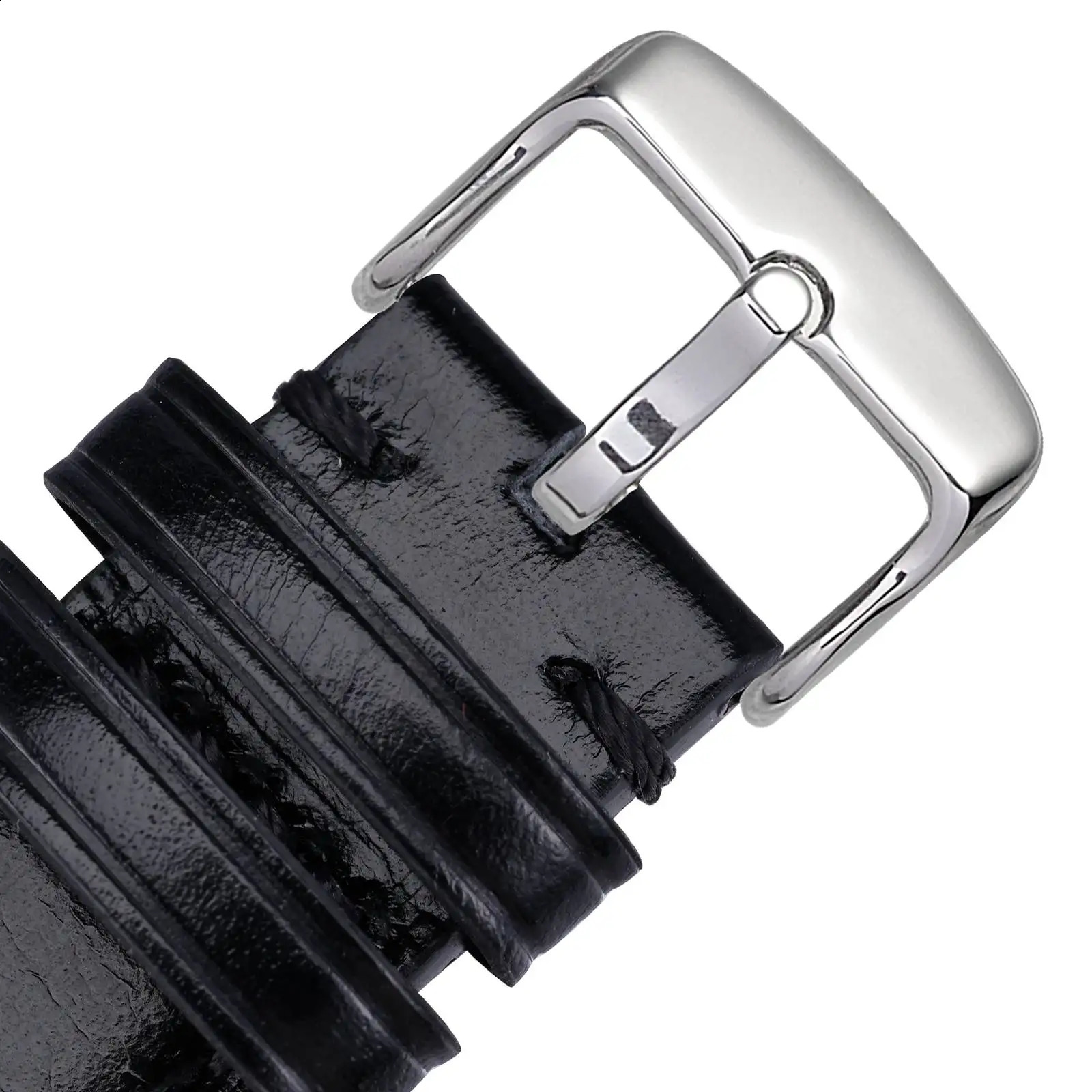 ANBEER Leather Watch Strap Lacquered edge Watchband for Men and Women 18mm 19mm 20mm 21mm 22mm Wrist Band Quick Release 240906
