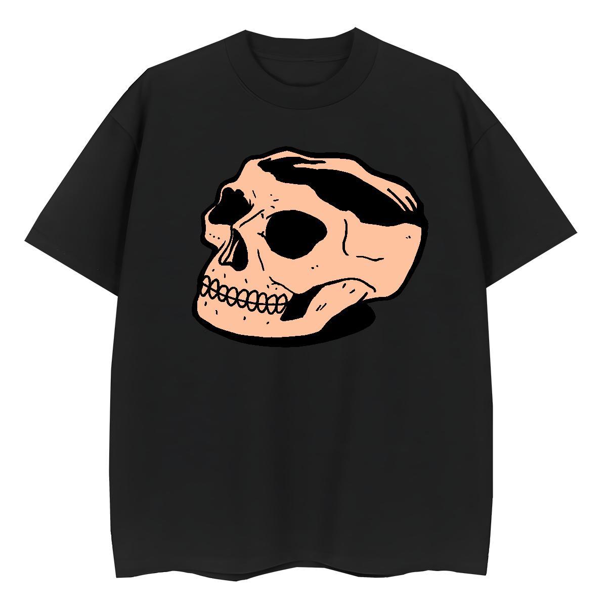 TOP Quality T Shirt For Woman 100% Cotton 230g Short Sleeve O-Neck Outdoor skull Lady T shirt Free Shipping DIY Logo Tops Tees