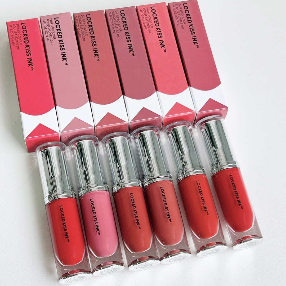Gloss Brand Lipstick Designer Locked Kiss Ink 24 Hours Color Veet Matte Lipstick Cream Sexy Red Lip Tint Long Lasting Makeup Stick