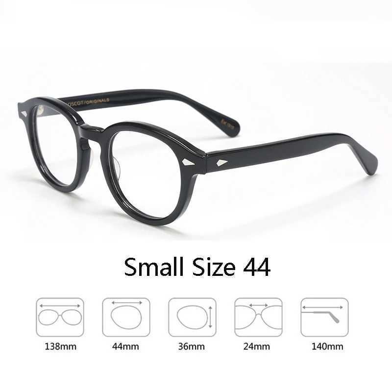 Mens frame style glasses transparent lens Johnny Depp brand computer designer mens round retro W240906