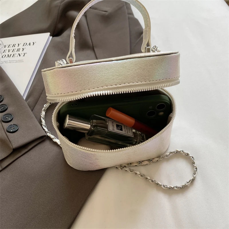 Solid color PU Leather Women Bags For Mini Box Shape Shoulder Bag Fashion Trend Womens Handbag and Purses 240906