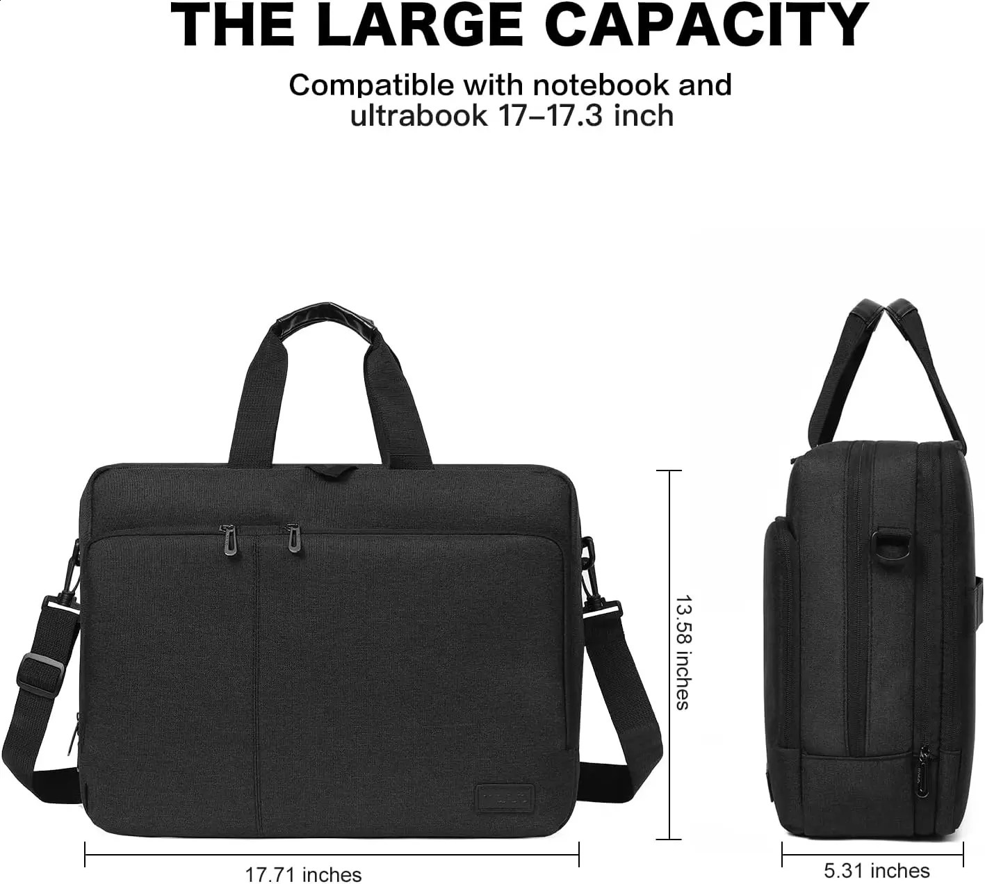 Laptop Shoulder Bag 17 17.3 inch Portable Computer Messenger Bag for MacBook Air Pro Notebook Case SLeeve 240903
